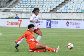 (SP)MYANMAR-YANGON-FOOTBALL-WOMEN FRIENDLY-MYANMAR VS INDIA