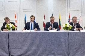 Signing of a sea mine cooperative agreement at the NATO summit