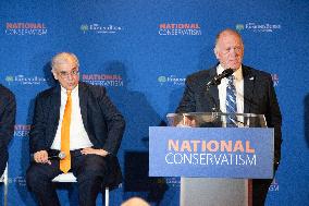 Panel At National Conservatism Conference "An Immediate End To The Border Crisis"