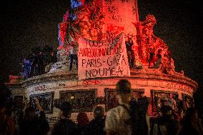 An Agitated End To The Evening In Place République