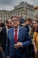 Jean-Luc Melenchon Arrives National Assembly - Paris