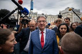 Jean-Luc Melenchon Arrives National Assembly - Paris