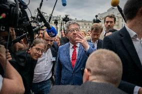 Jean-Luc Melenchon Arrives National Assembly - Paris