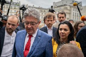 Jean-Luc Melenchon Arrives National Assembly - Paris