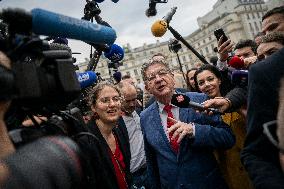 Jean-Luc Melenchon Arrives National Assembly - Paris