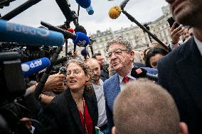 Jean-Luc Melenchon Arrives National Assembly - Paris