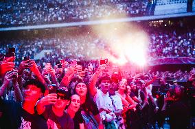 Sfera Ebbasta Performs During The X2VR TOUR 2024 In Milan