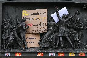 Cleanup After Leftist Rioting Post-Election In Paris