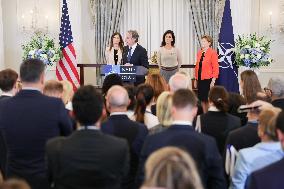 U.S. Secretary Of State Speaks At NATO Event