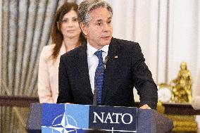 U.S. Secretary Of State Speaks At NATO Event