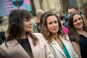 Newly-Elected Members Of Parliament For NFP Arrive At National Assembly - Paris