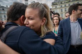 Newly-Elected Members Of Parliament For NFP Arrive At National Assembly - Paris