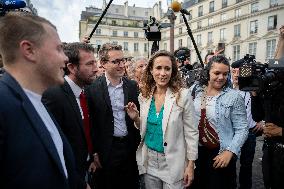 Newly-Elected Members Of Parliament For NFP Arrive At National Assembly - Paris