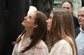 Spanish Princesses Visit Jaume Plensa Studio - Barcelona