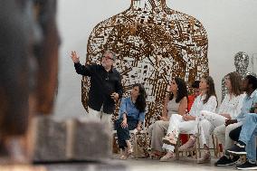 Spanish Princesses Visit Jaume Plensa Studio - Barcelona