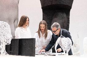 Spanish Princesses Visit Jaume Plensa Studio - Barcelona