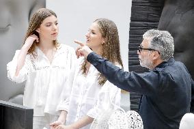 Spanish Princesses Visit Jaume Plensa Studio - Barcelona