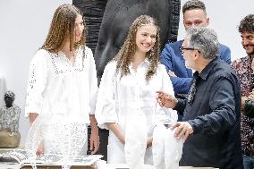 Spanish Princesses Visit Jaume Plensa Studio - Barcelona