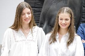 Spanish Princesses Visit Jaume Plensa Studio - Barcelona