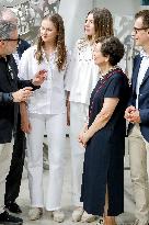 Spanish Princesses Visit Jaume Plensa Studio - Barcelona