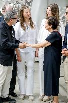 Spanish Princesses Visit Jaume Plensa Studio - Barcelona