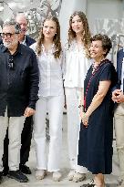 Spanish Princesses Visit Jaume Plensa Studio - Barcelona