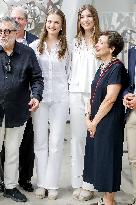 Spanish Princesses Visit Jaume Plensa Studio - Barcelona