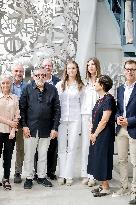 Spanish Princesses Visit Jaume Plensa Studio - Barcelona