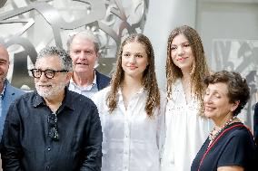 Spanish Princesses Visit Jaume Plensa Studio - Barcelona