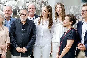 Spanish Princesses Visit Jaume Plensa Studio - Barcelona