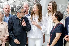 Spanish Princesses Visit Jaume Plensa Studio - Barcelona