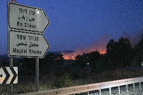 MIDEAST-GOLAN HEIGHTS-ROCKETS-ATTACK