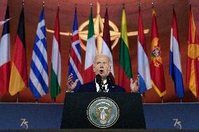 Joe Biden on 75th Anniversary of NATO - Washington