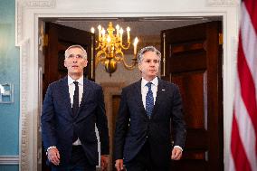 Blinken meets with NATO Secretary-General Jens Stoltenberg