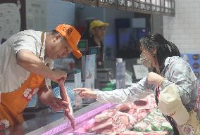 Customers Shop at A Supermarket in Hangzhou