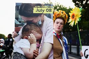 Solidarity With Ukraine Demonstration During 75th NATO Summit In Washington D.C.