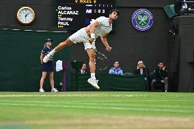 Wimbledon - Alcaraz v Paul Quarter Fina