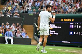 Wimbledon - Alcaraz v Paul Quarter Fina