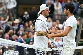 Wimbledon - Alcaraz v Paul Quarter Fina