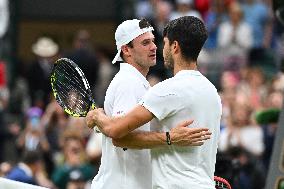 Wimbledon - Alcaraz v Paul Quarter Fina