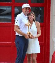 Keegan Bradley Meets FDNY Golf Team - NYC