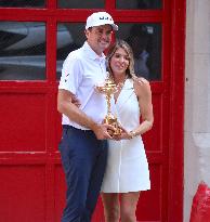 Keegan Bradley Meets FDNY Golf Team - NYC