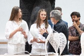 Princesses Visit Jaume Plensa's Studio - Barcelona