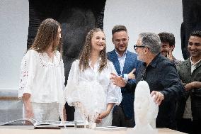 Princesses Visit Jaume Plensa's Studio - Barcelona