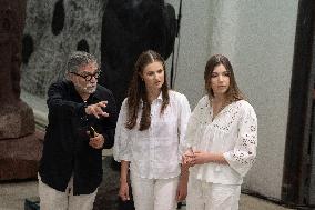 Princesses Visit Jaume Plensa's Studio - Barcelona