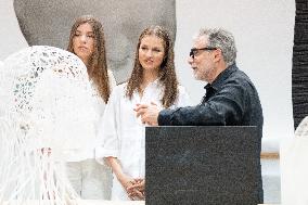 Princesses Visit Jaume Plensa's Studio - Barcelona