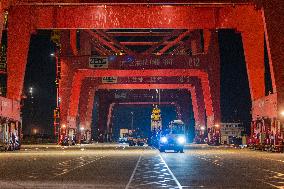 International Container Terminal in Taicang Port Area of Suzhou Port