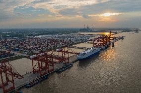 International Container Terminal in Taicang Port Area of Suzhou Port