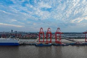 International Container Terminal in Taicang Port Area of Suzhou Port