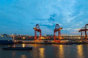 International Container Terminal in Taicang Port Area of Suzhou Port